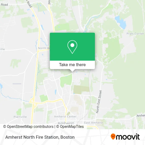 Amherst North Fire Station map