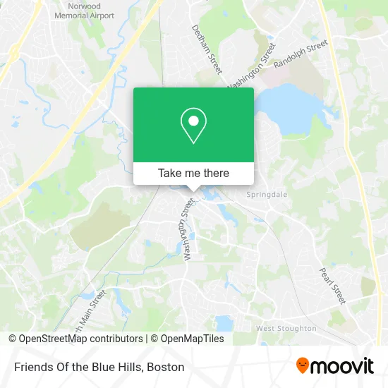 Friends Of the Blue Hills map