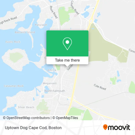 Uptown Dog Cape Cod map