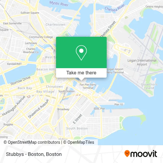 Stubbys - Boston map