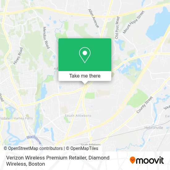 Verizon Wireless Premium Retailer, Diamond Wireless map