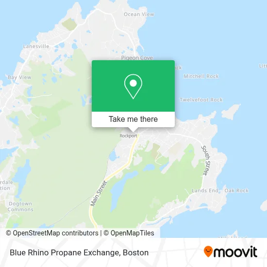 Blue Rhino Propane Exchange map