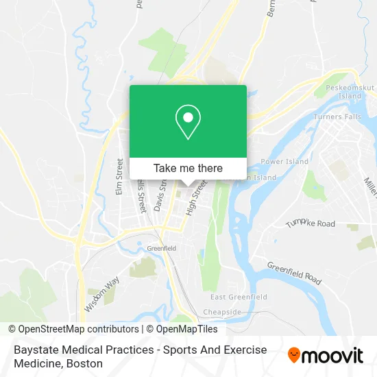 Baystate Medical Practices - Sports And Exercise Medicine map