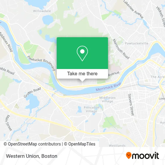 Western Union map