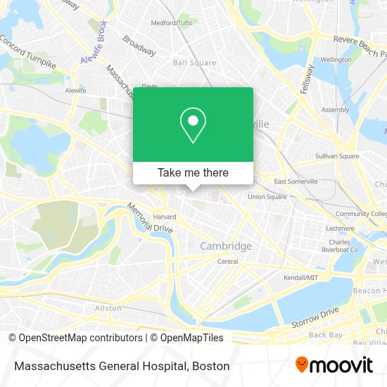 Massachusetts General Hospital map