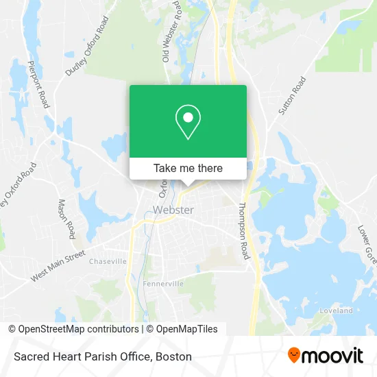 Sacred Heart Parish Office map