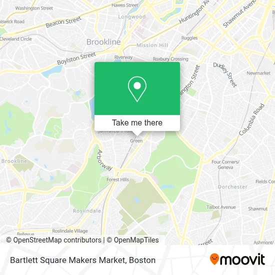 Bartlett Square Makers Market map