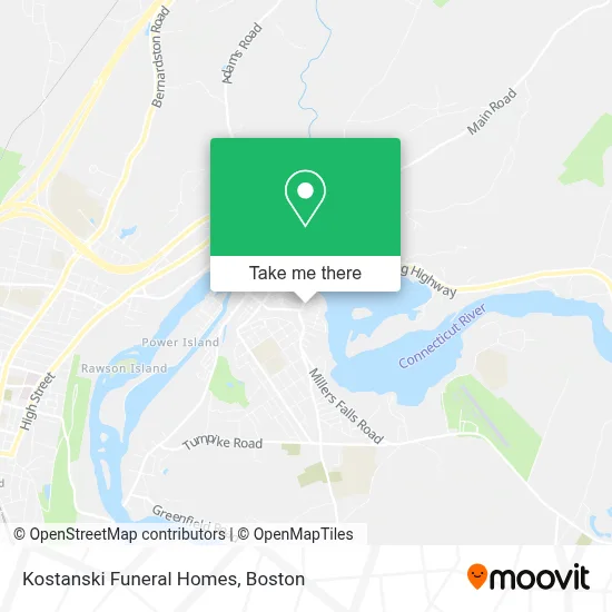 Kostanski Funeral Homes map