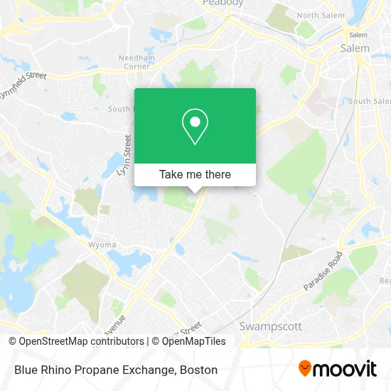 Blue Rhino Propane Exchange map