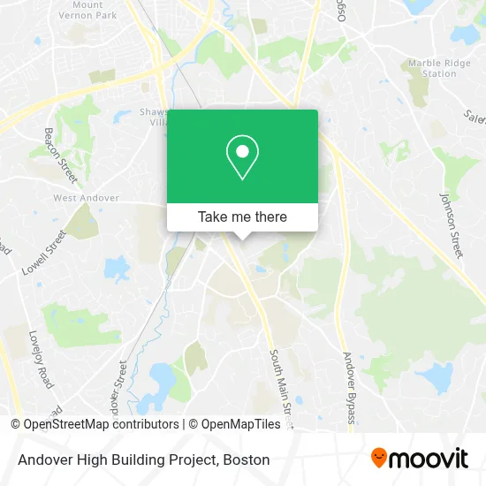 Andover High Building Project map