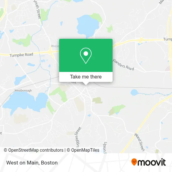 West on Main map