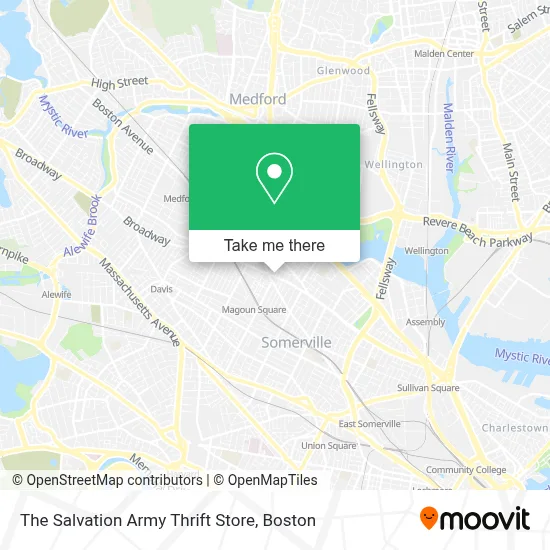 The Salvation Army Thrift Store map