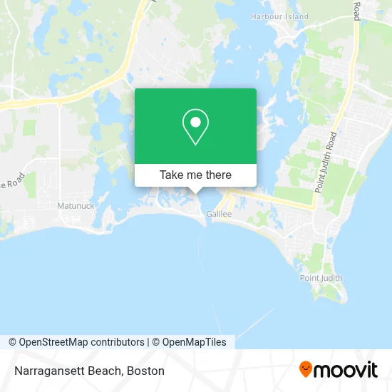 Narragansett Beach map