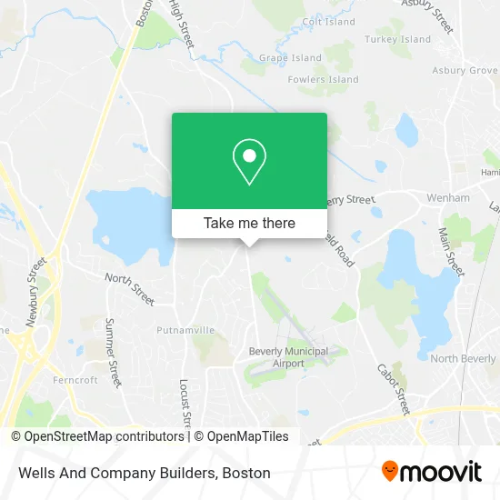 Wells And Company Builders map