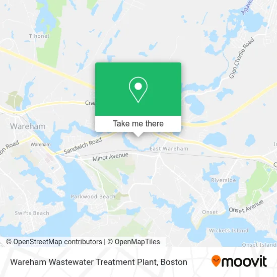 Wareham Wastewater Treatment Plant map