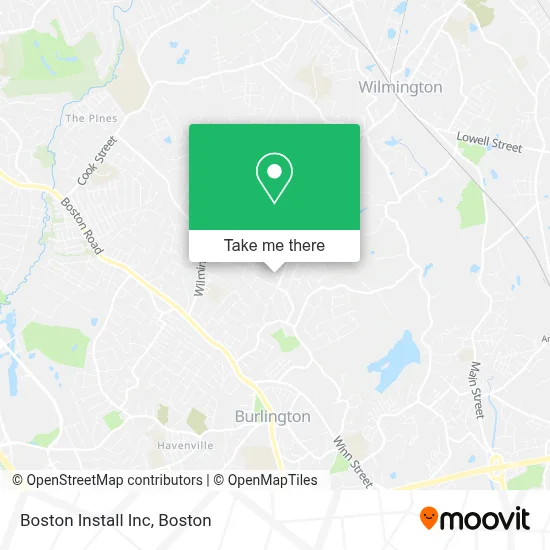 Boston Install Inc map