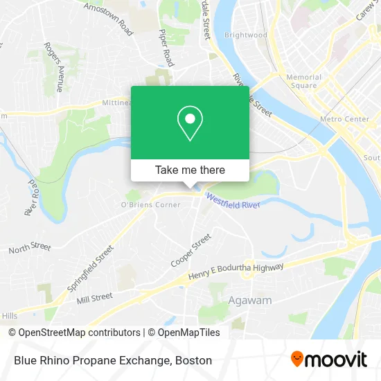 Blue Rhino Propane Exchange map