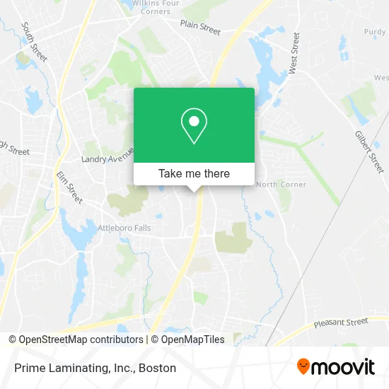 Prime Laminating, Inc. map