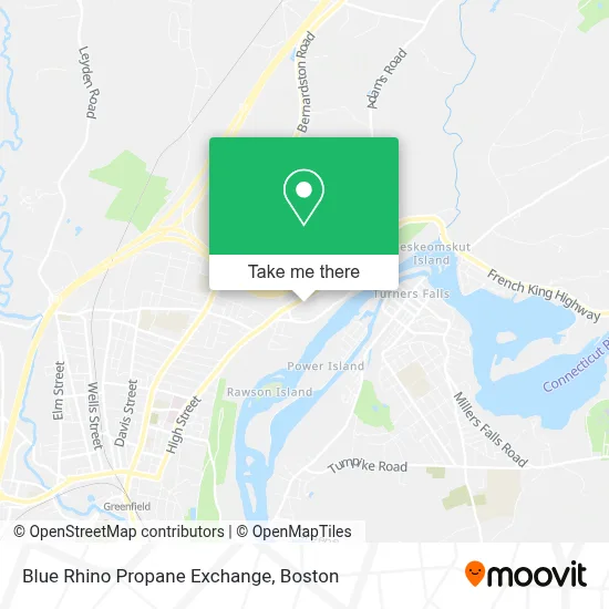 Blue Rhino Propane Exchange map