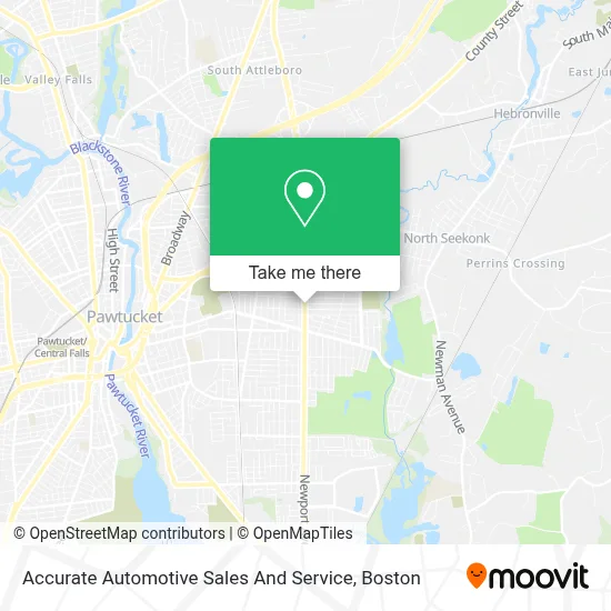 Accurate Automotive Sales And Service map