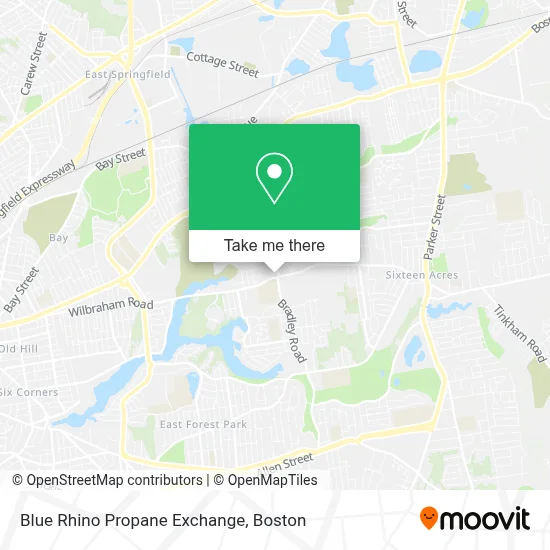 Blue Rhino Propane Exchange map