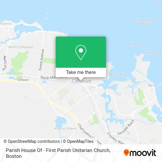 Parish House Of - First Parish Unitarian Church map