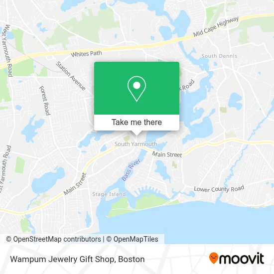 Wampum Jewelry Gift Shop map