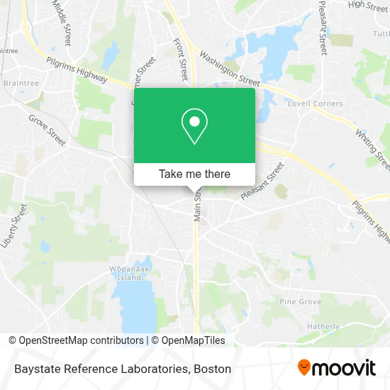 Baystate Reference Laboratories map