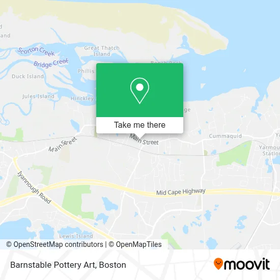 Barnstable Pottery Art map