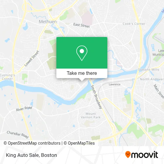 King Auto Sale map