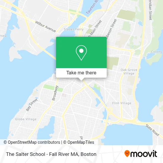 The Salter School - Fall River MA map