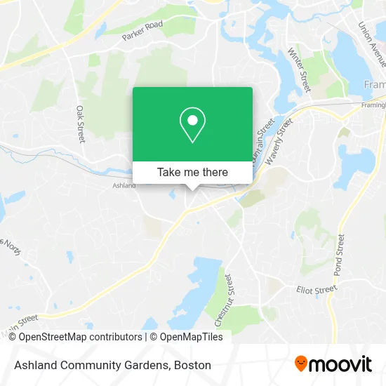 Ashland Community Gardens map