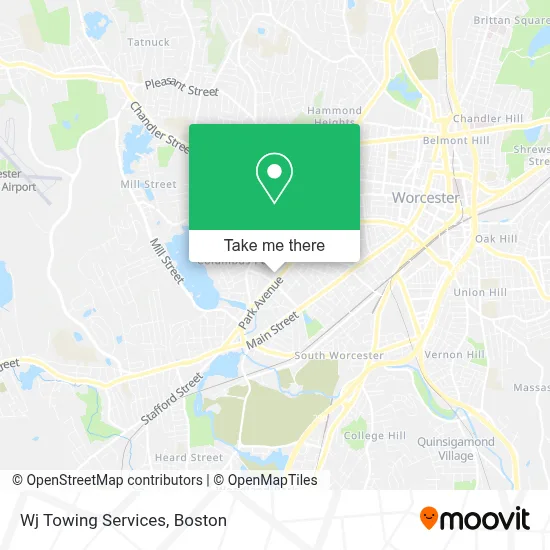 Wj Towing Services map