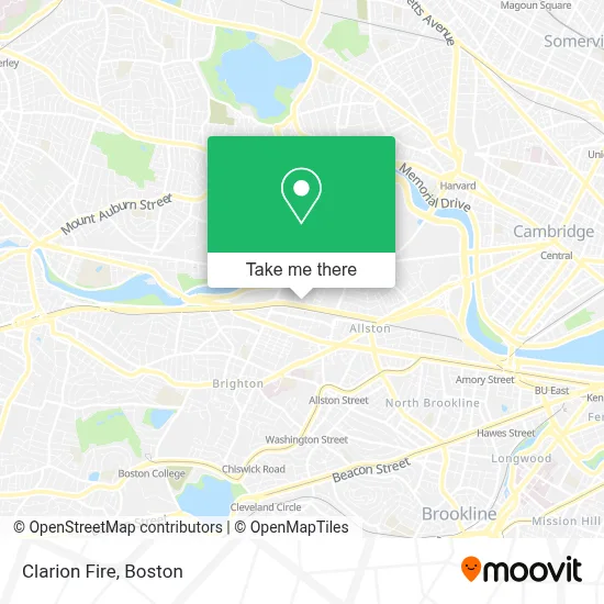 Clarion Fire map