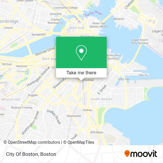 City Of Boston map