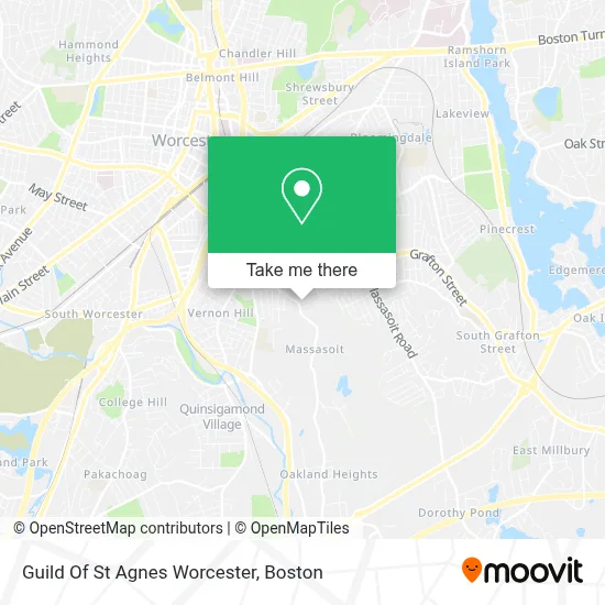 Guild Of St Agnes Worcester map