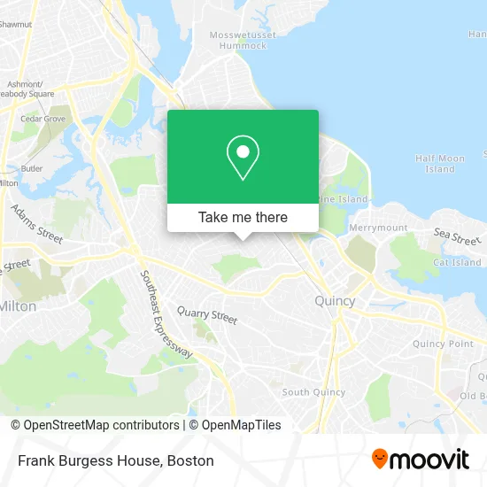 Frank Burgess House map