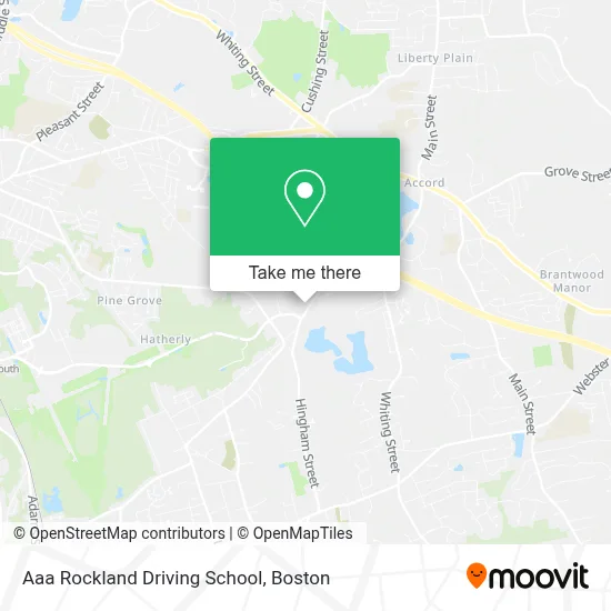 Aaa Rockland Driving School map