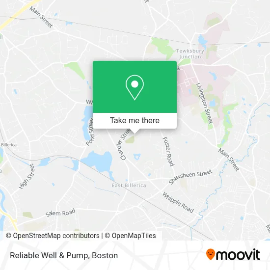 Reliable Well & Pump map