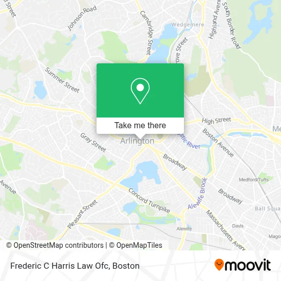 Frederic C Harris Law Ofc map