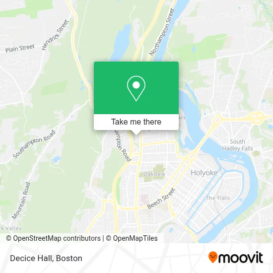 Decice Hall map