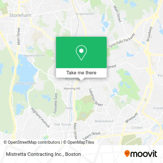 Mistretta Contracting Inc. map