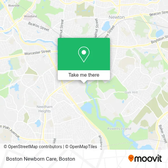 Boston Newborn Care map