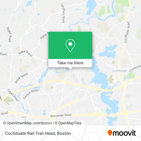Cochituate Rail Trail Head map