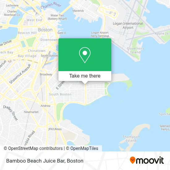 Bamboo Beach Juice Bar map