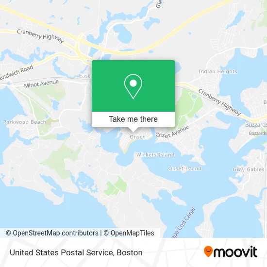 United States Postal Service map