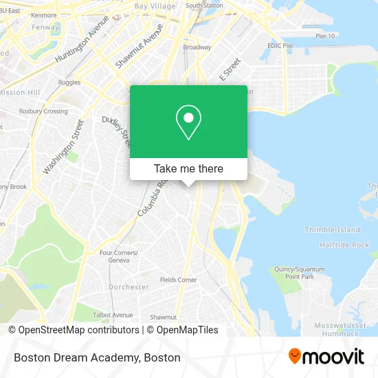 Boston Dream Academy map