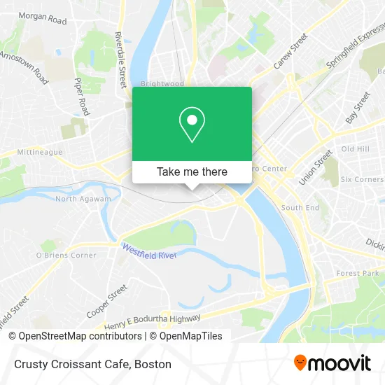 Crusty Croissant Cafe map