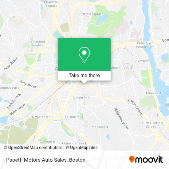 Papetti Motors Auto Sales map