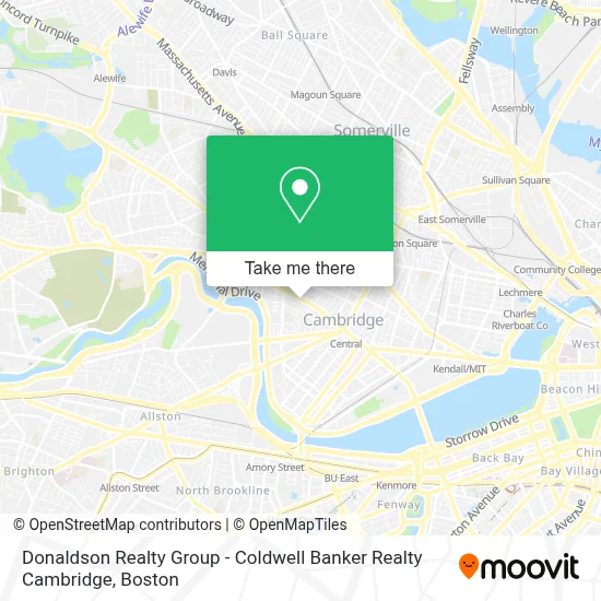 Donaldson Realty Group - Coldwell Banker Realty Cambridge map